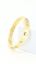 Love Bangle Embossed Gold 16"