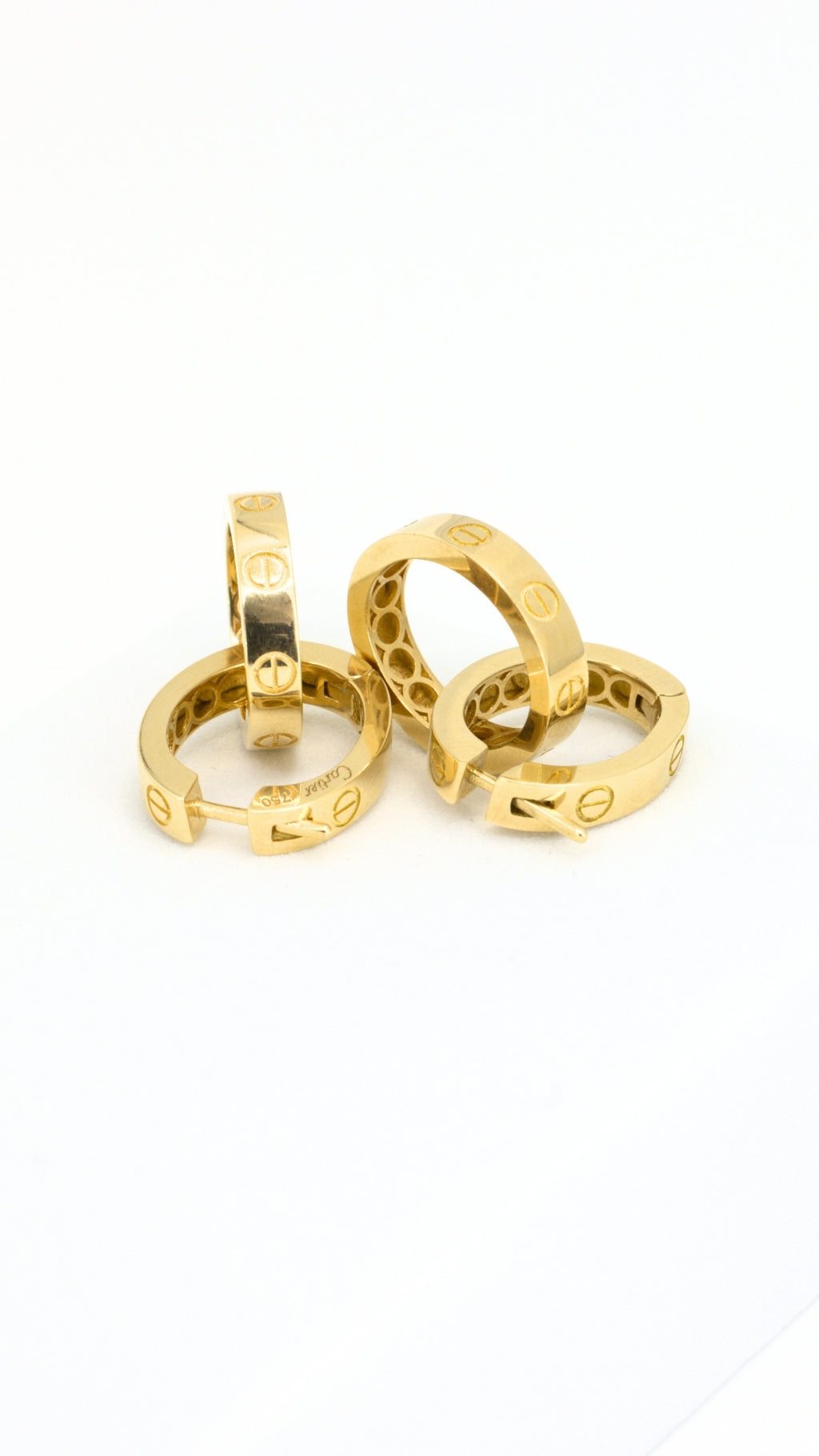 Love Hoop Earrings Clip-Type Lock