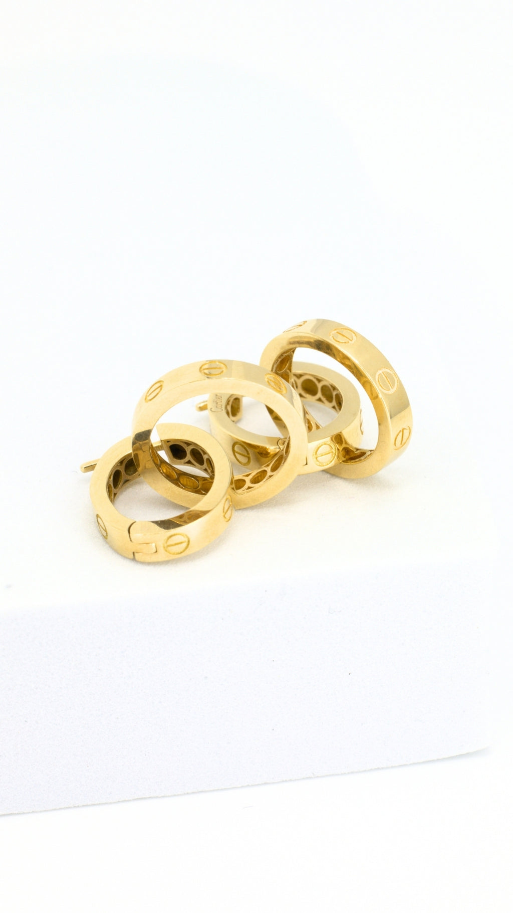 Love Hoop Earrings Clip-Type Lock