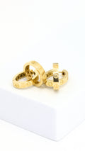 Love Hoop Earrings Clip-Type Lock