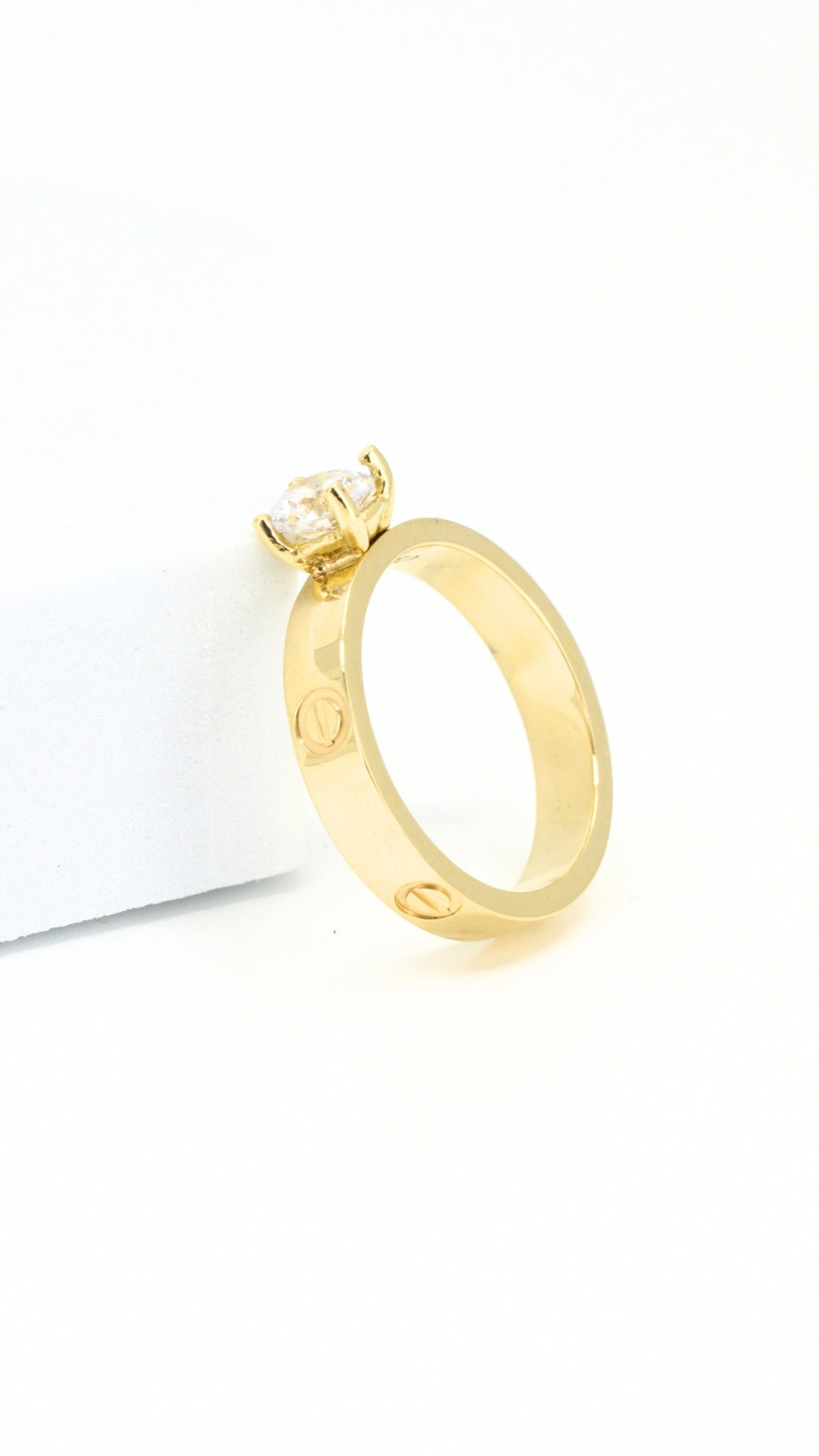 Love Ring With Zircon Stone