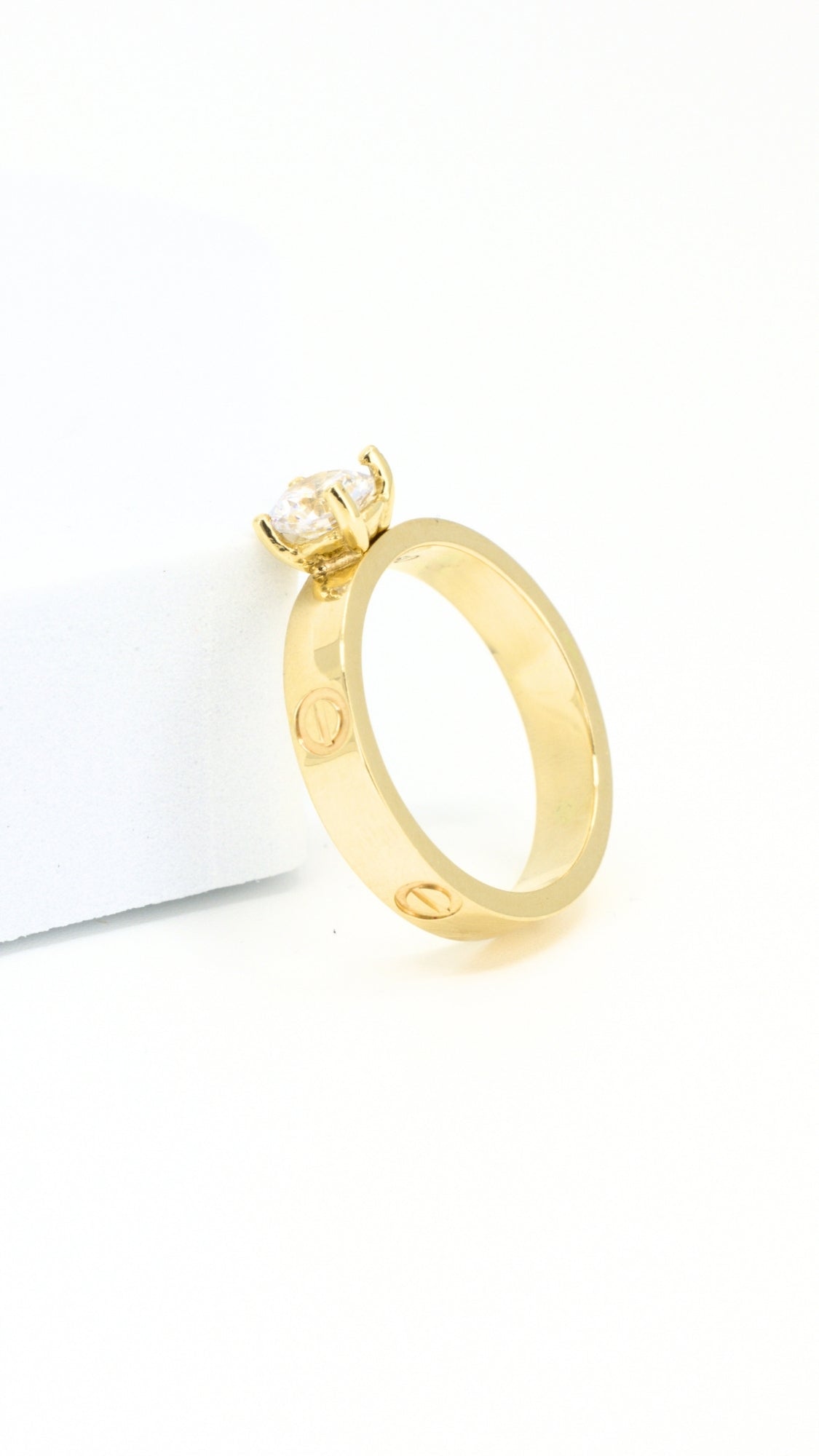 Love Ring With Zircon Stone