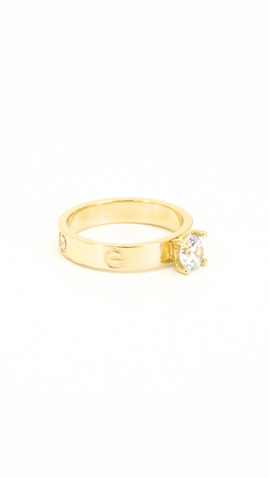 Love Ring With Zircon Stone