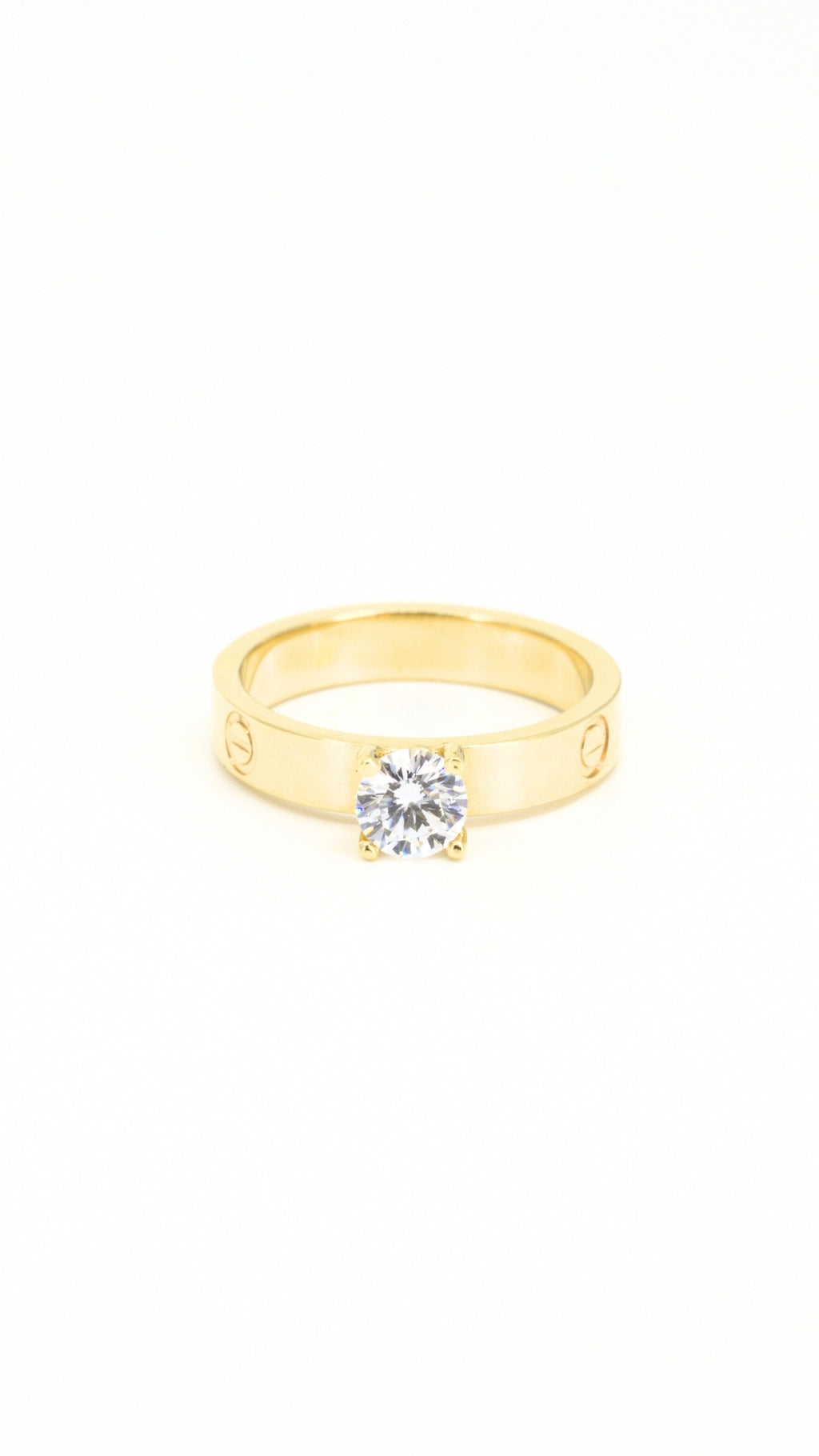 Love Ring With Zircon Stone