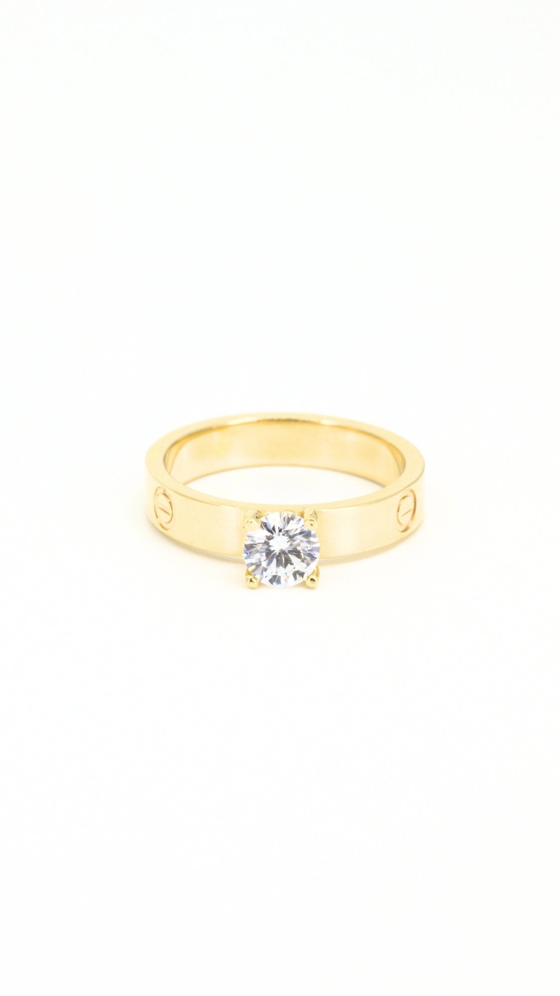 Love Ring With Zircon Stone