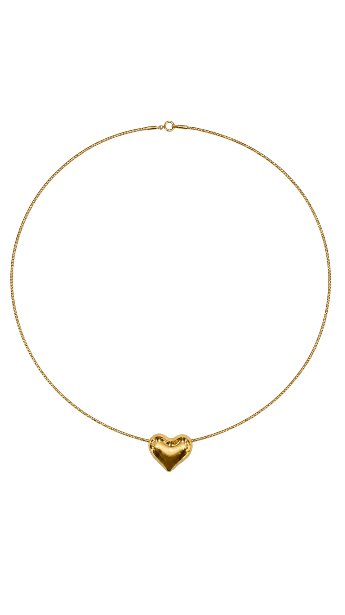 Luna Pop Heart Attached Pendant Cord Necklace - Size 16