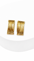 Luxe Weave Diacut Clip Type Earrings