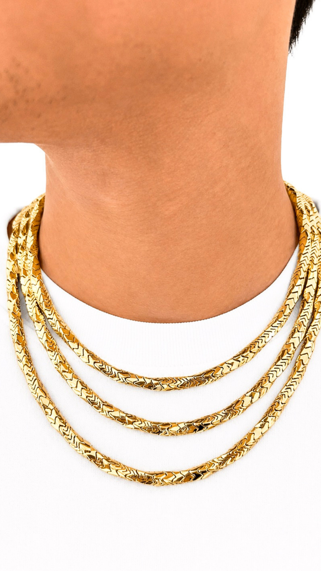 MCO Cube Twisted Necklace 20"
