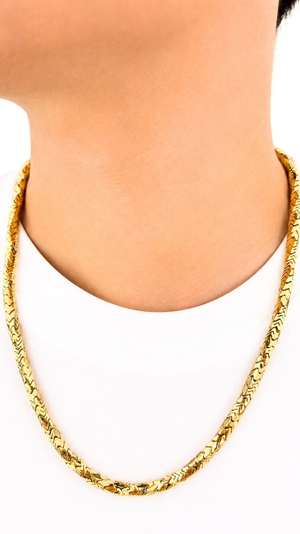 MCO Cube Twisted Necklace 20"