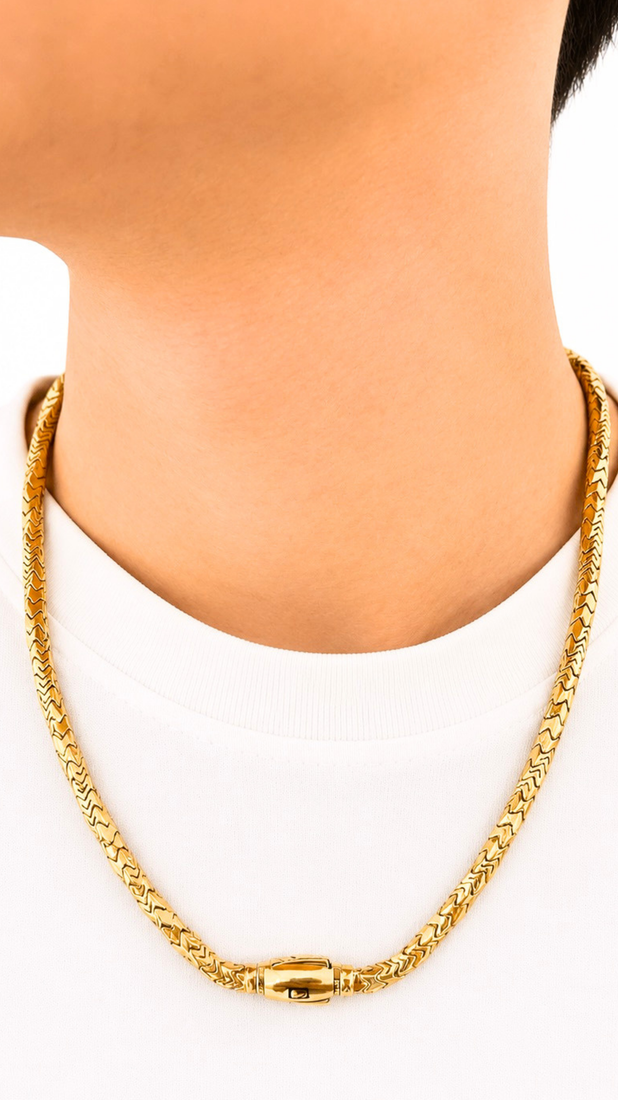 MCO Cube Twisted Necklace 20"