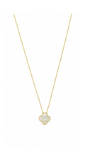 Mother Of Pearl Clover Attached Necklace S16-18