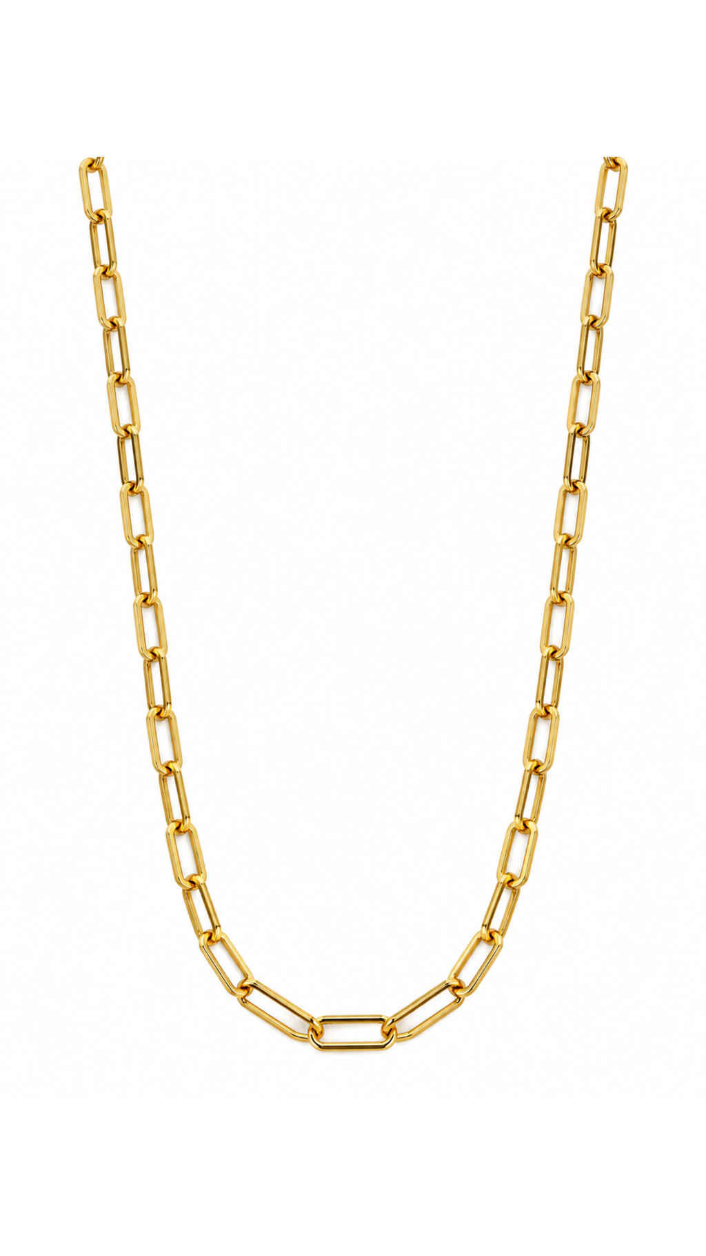 Paper Clip Link Necklace - Size 20