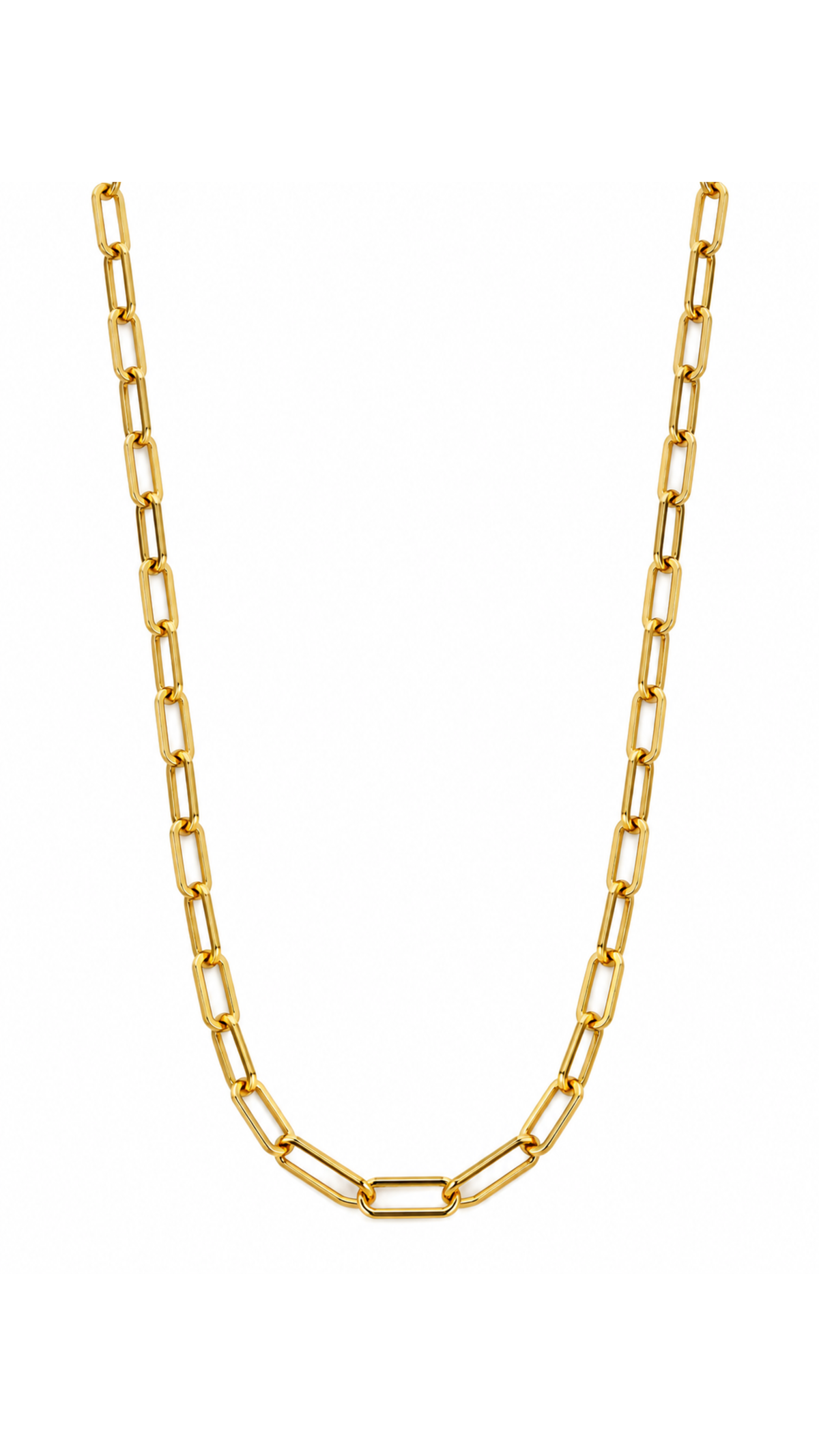 Paper Clip Link Necklace - Size 20