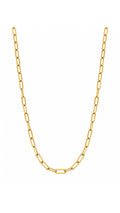 Paper Clip Link Necklace Lightweight - Size 18