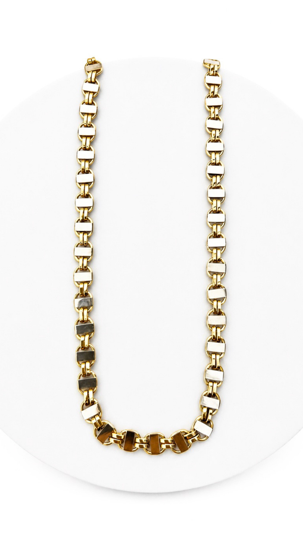 Italian Necklace Two Tone 24"