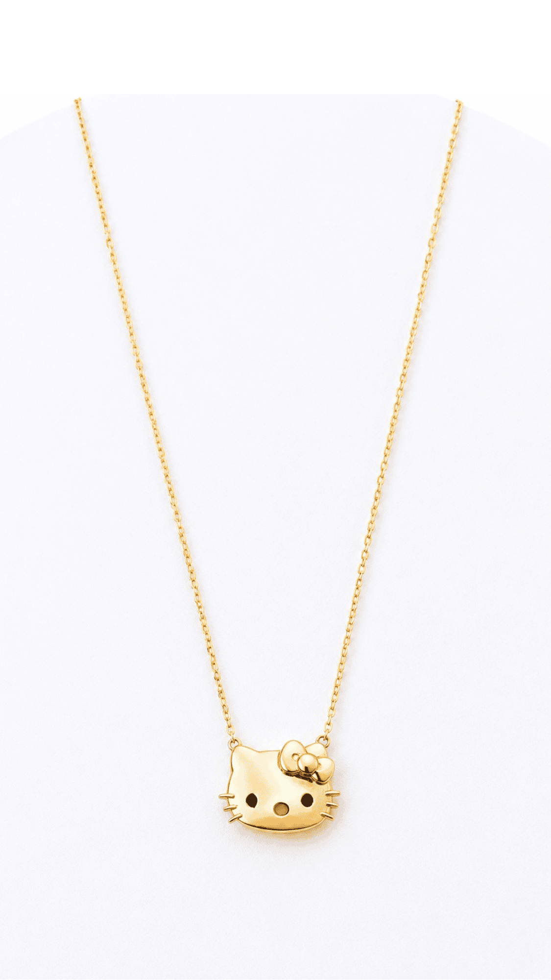 HKY Kitty Face Girls Necklace Glossy 16"-18"