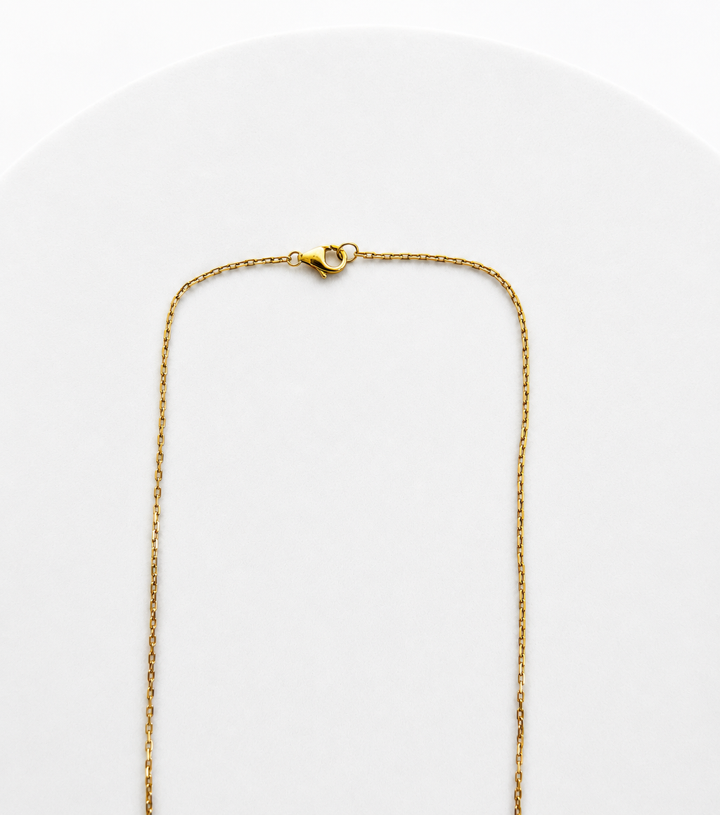 HKY Kitty Face Glossy Necklace 16" - 18"