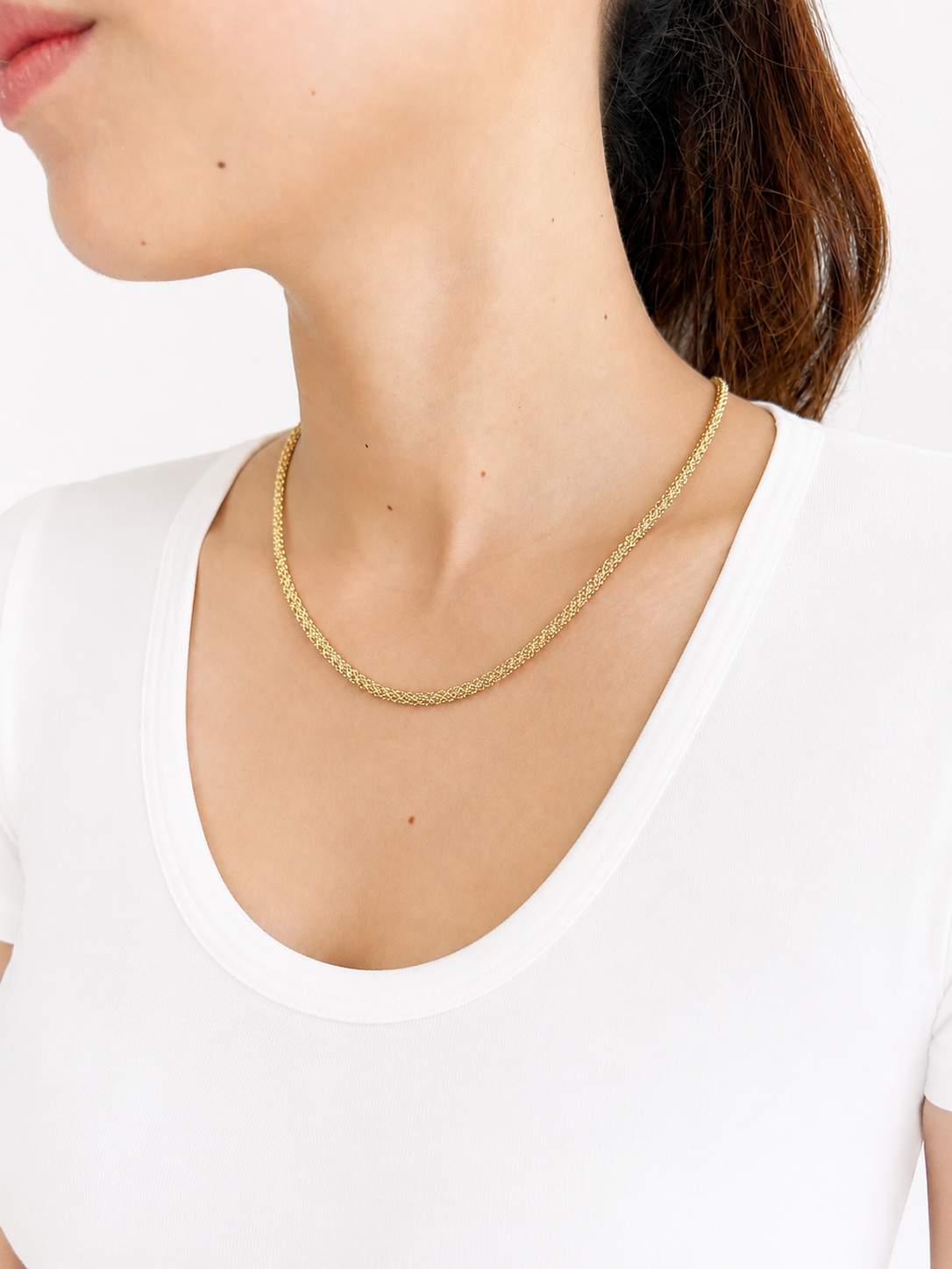 Popcorn Chain Necklace 22"