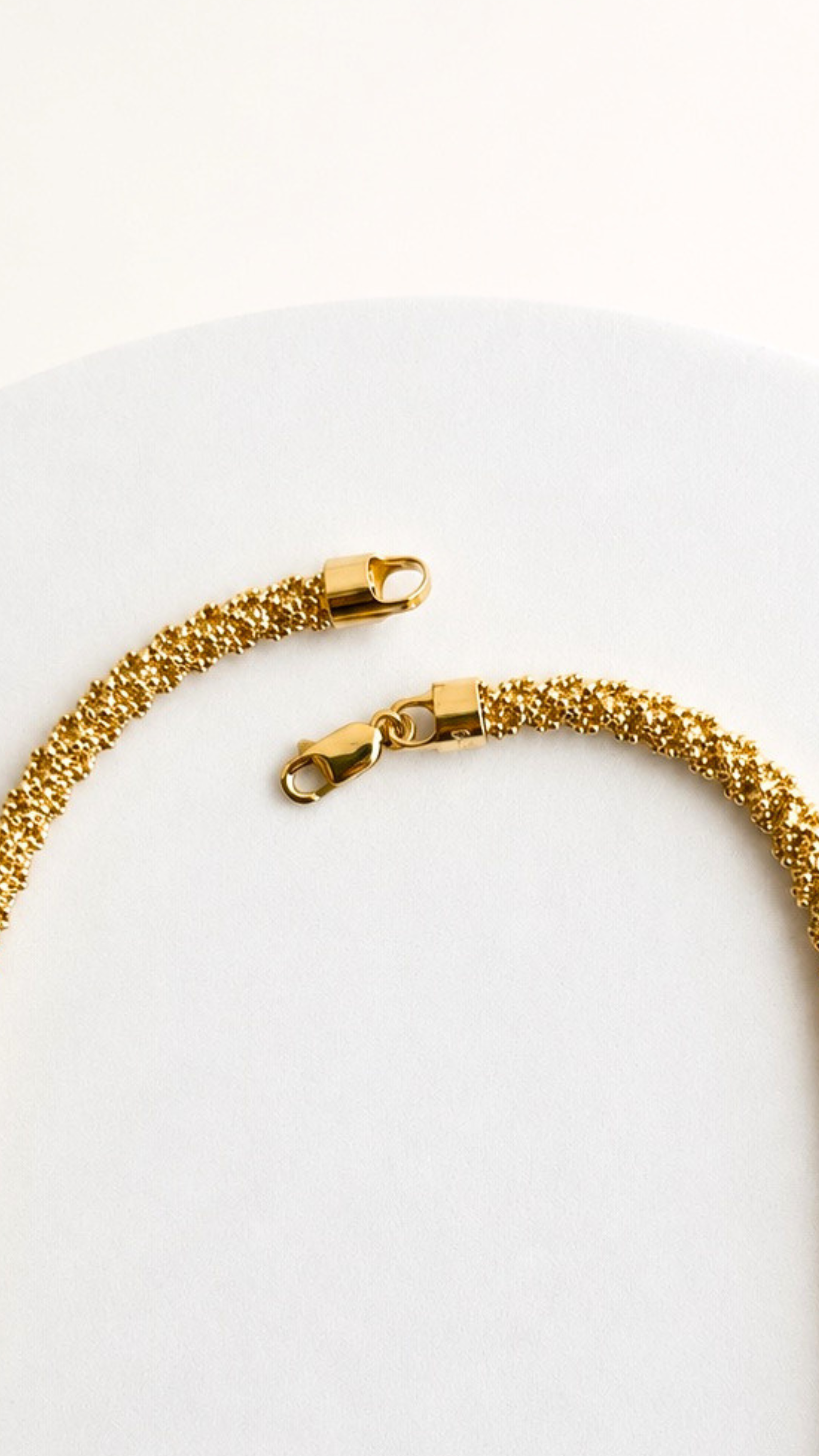 Popcorn Chain Necklace 22"