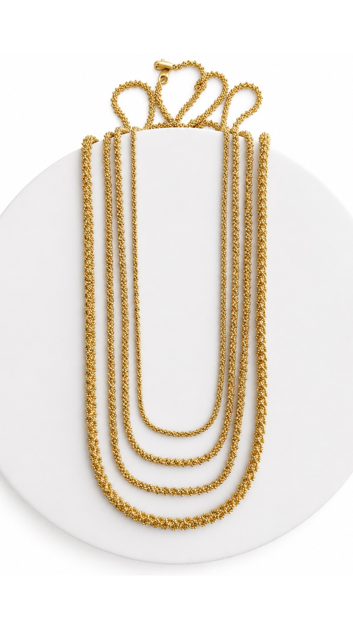 Popcorn Chain Necklace 22"