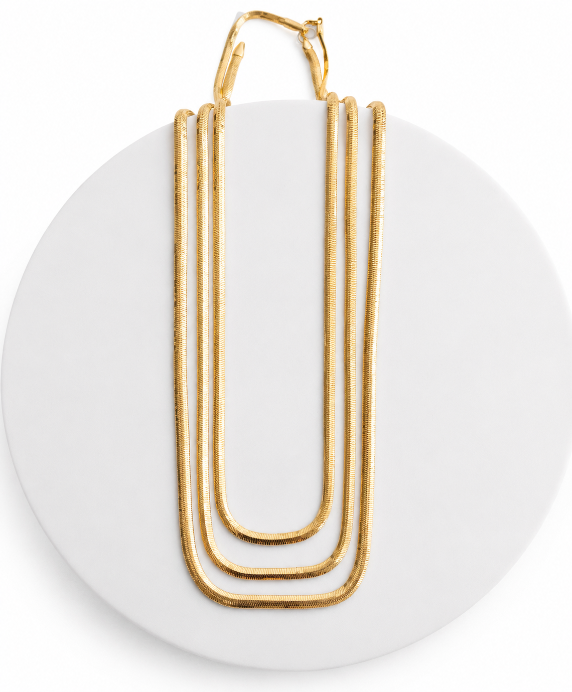 Fishbone Chain Necklace 18"