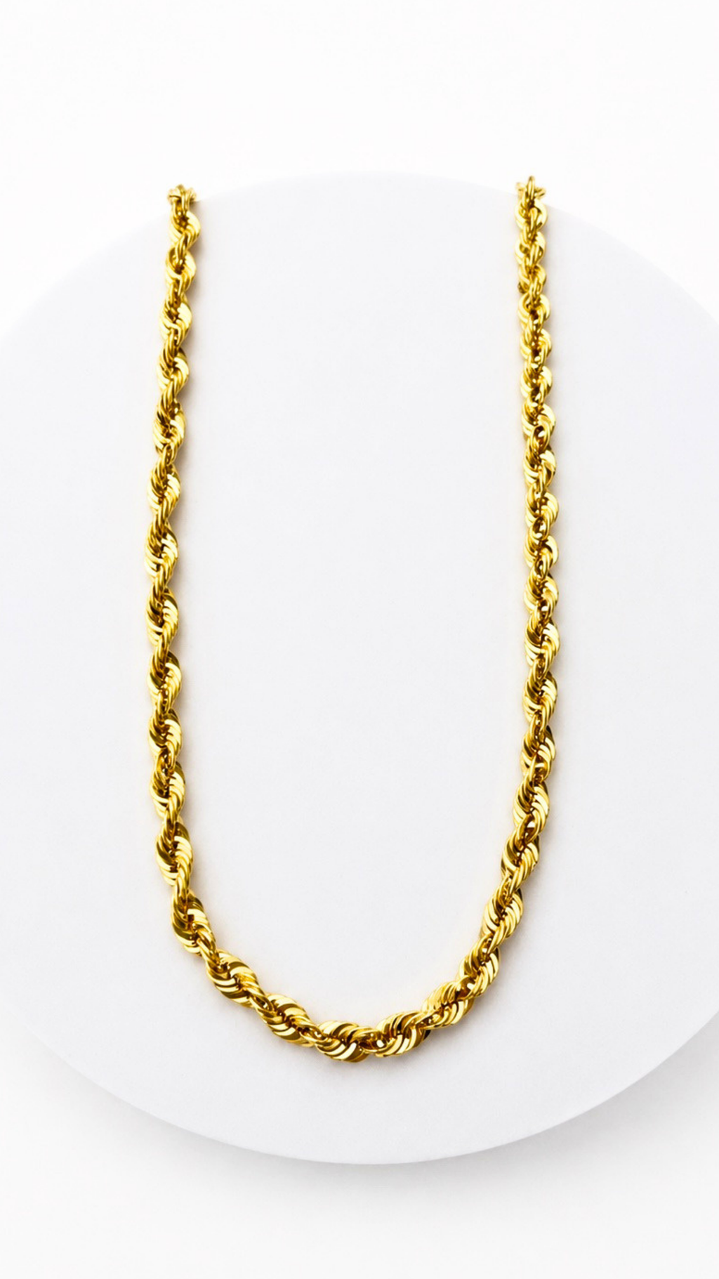 Rope Chain Necklace 24"