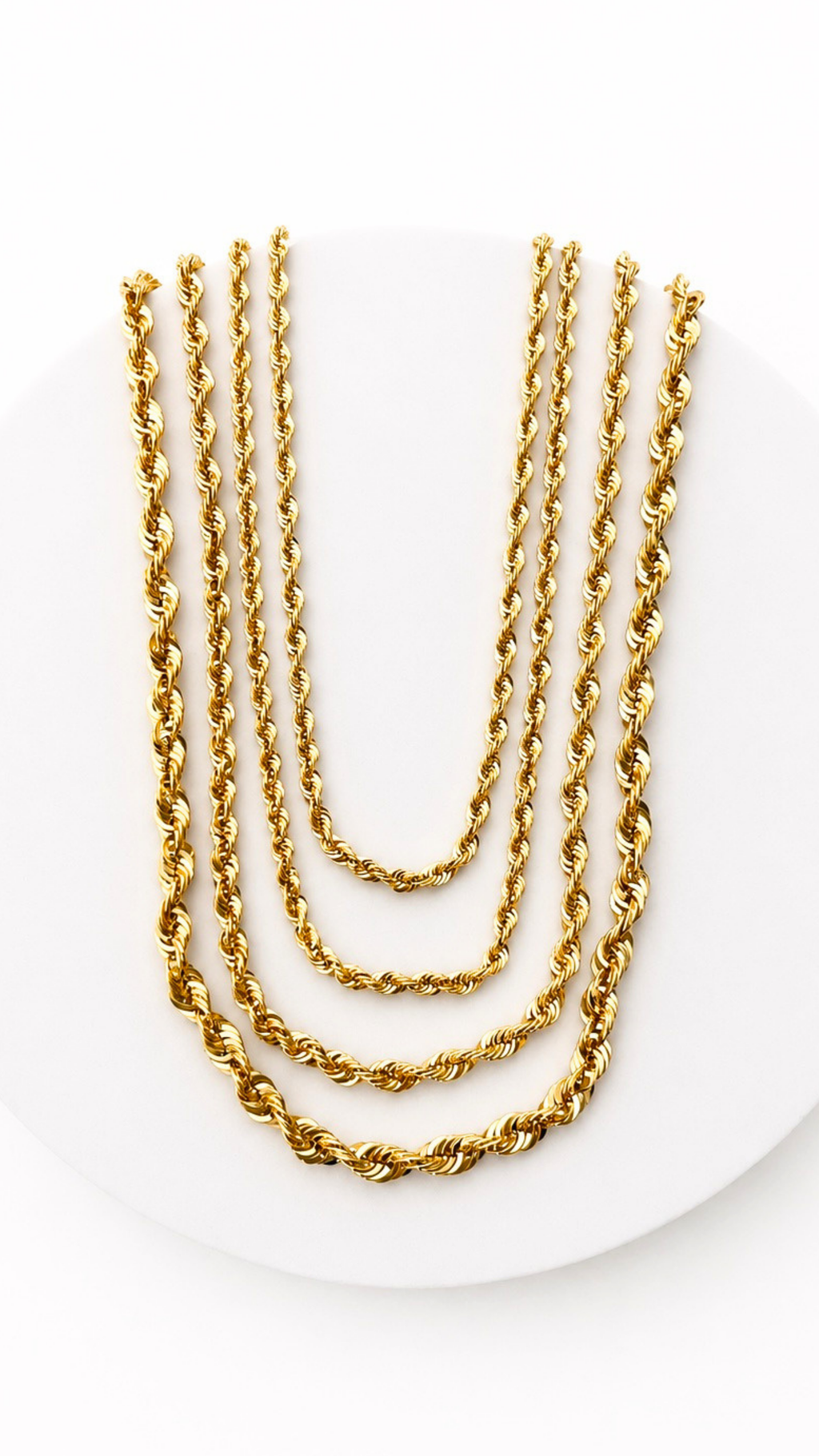 Rope Chain Necklace 24"