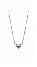 Pop Heart S Glossy Bubble Necklace White Gold S18