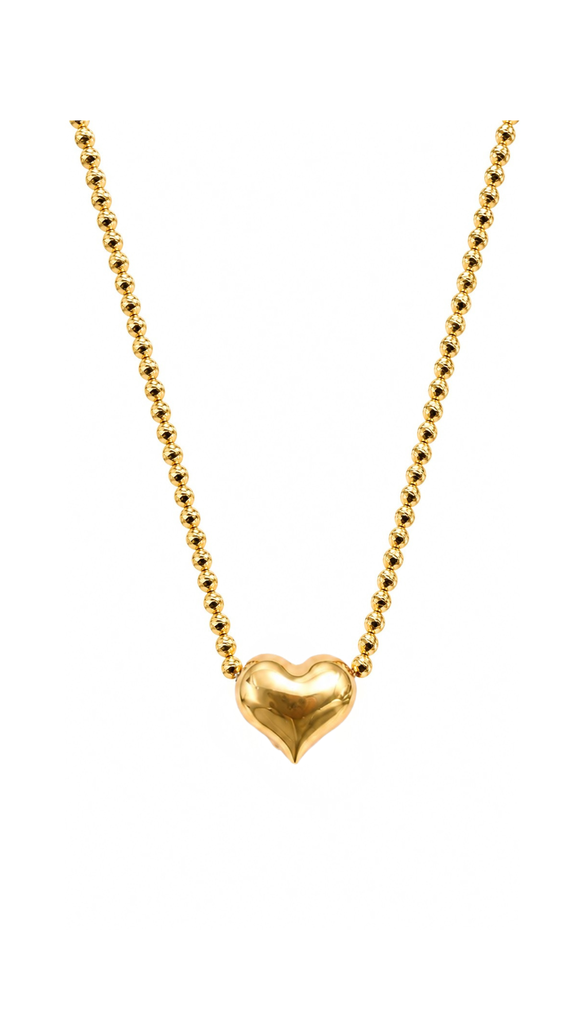 Pop Heart M Diacut Bubble Necklace - Size 18