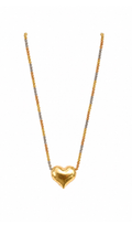 Pop Heart M Diacut Bubble Necklace Tricolor - Size 18