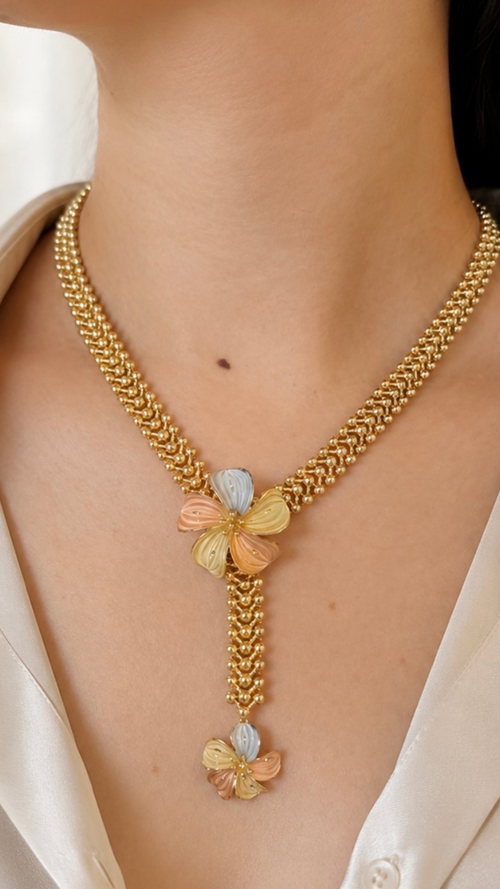 Flower Necklace - Size 16-18