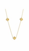 3 Four-Leaf Clover Necklace 18" 15mm