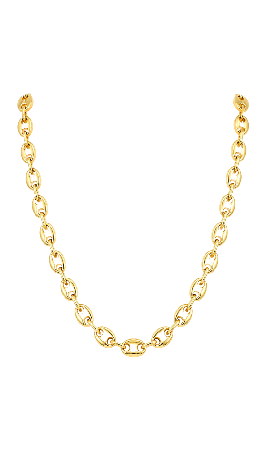 Puffed Mariner Chain Necklace -Size 22