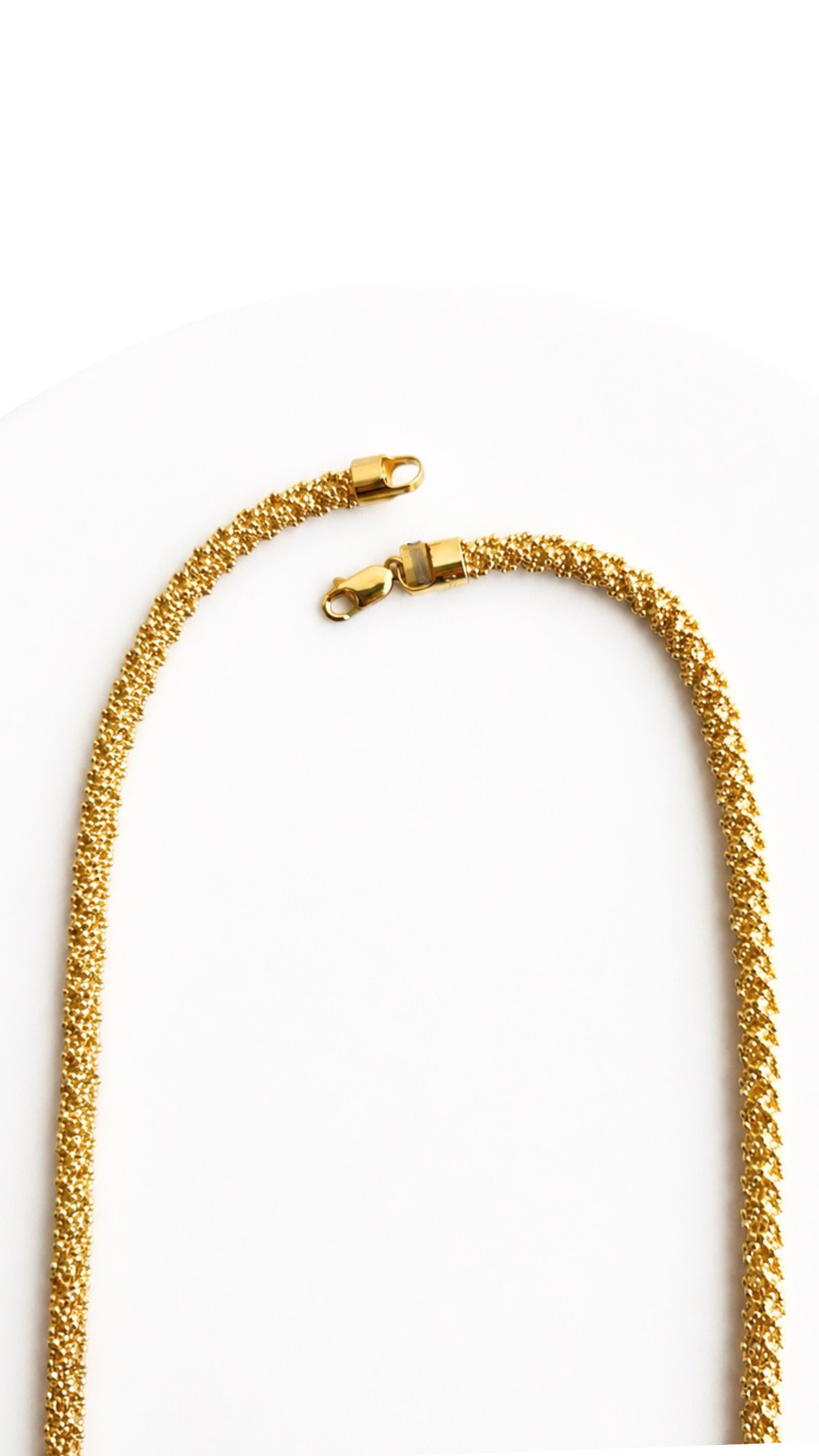 Popcorn Chain Necklace 22"