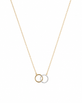 Love Interlock Chain Necklace Two-Tone 18"