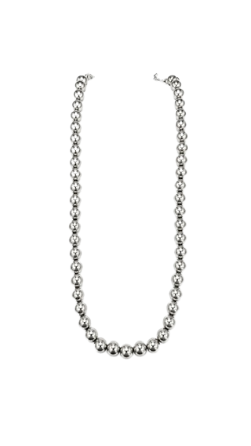 Bubble Necklace White Gold S18-S20 7mm