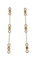 Double-Layer Rosette Long Necklace - Size 32"