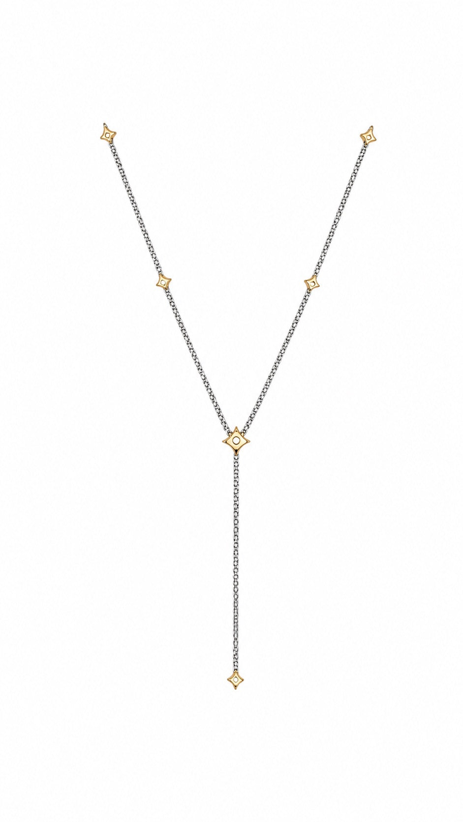 Star Bolo Necklace, Bracelet, and Earrings Set Two-Tone