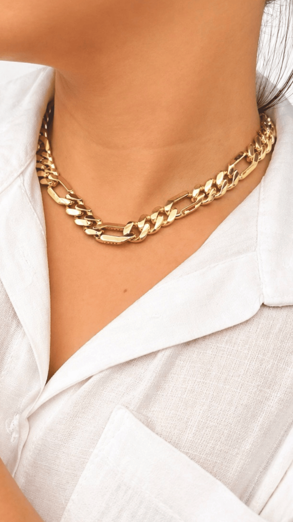 MCO Figaro Chain Necklace 11mm - Size 20