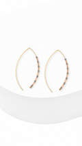 Nova Bead Hook Earrings Tricolor
