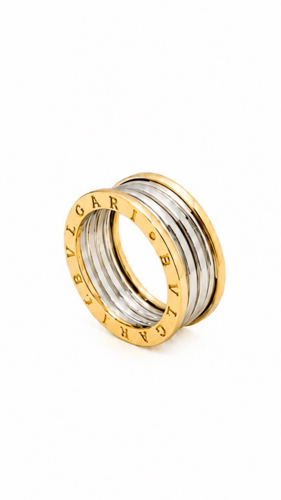 BLG Interlock Ring Two-Tone - Size 7