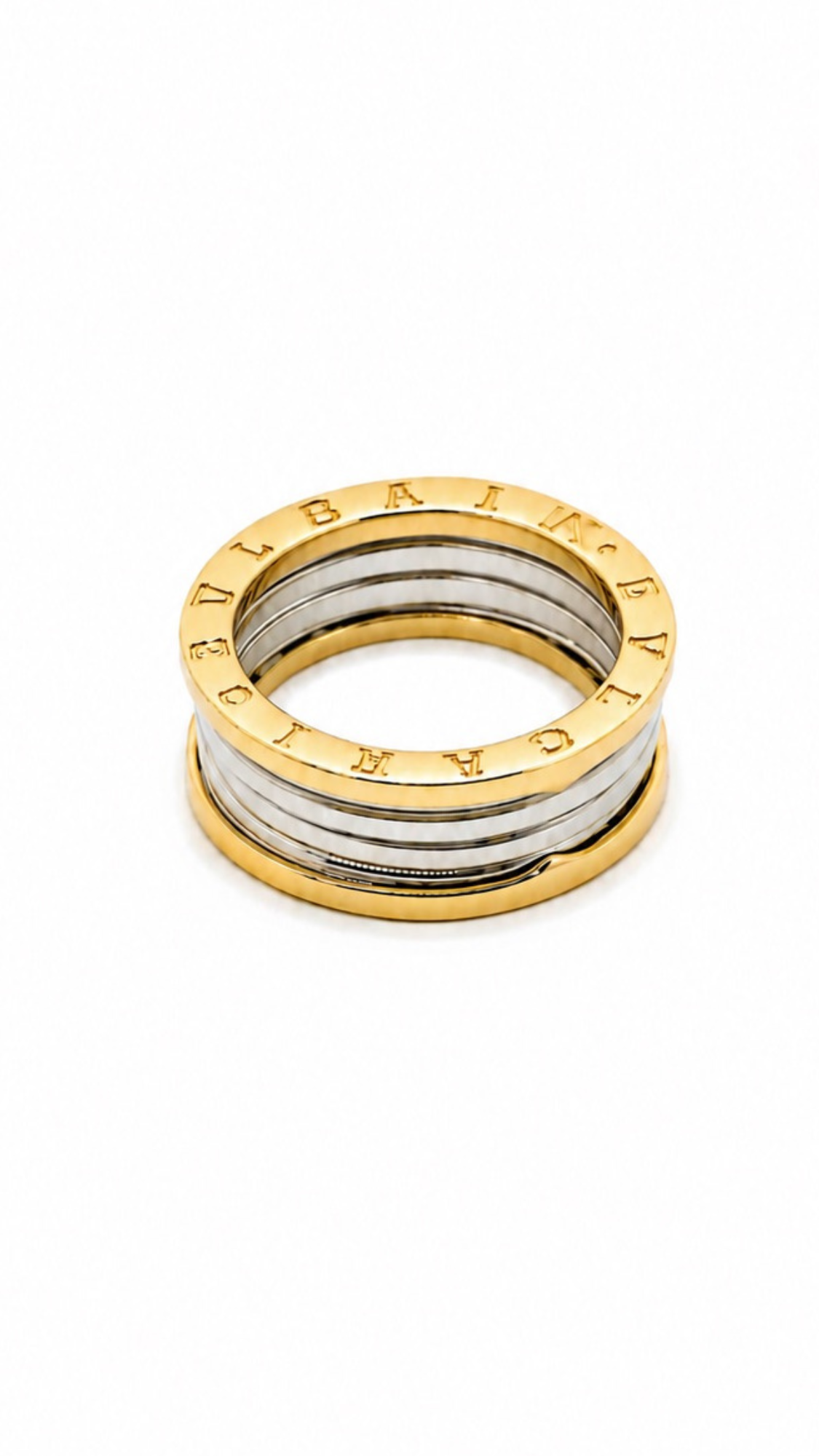 BLG Interlock Ring Two-Tone - Size 7