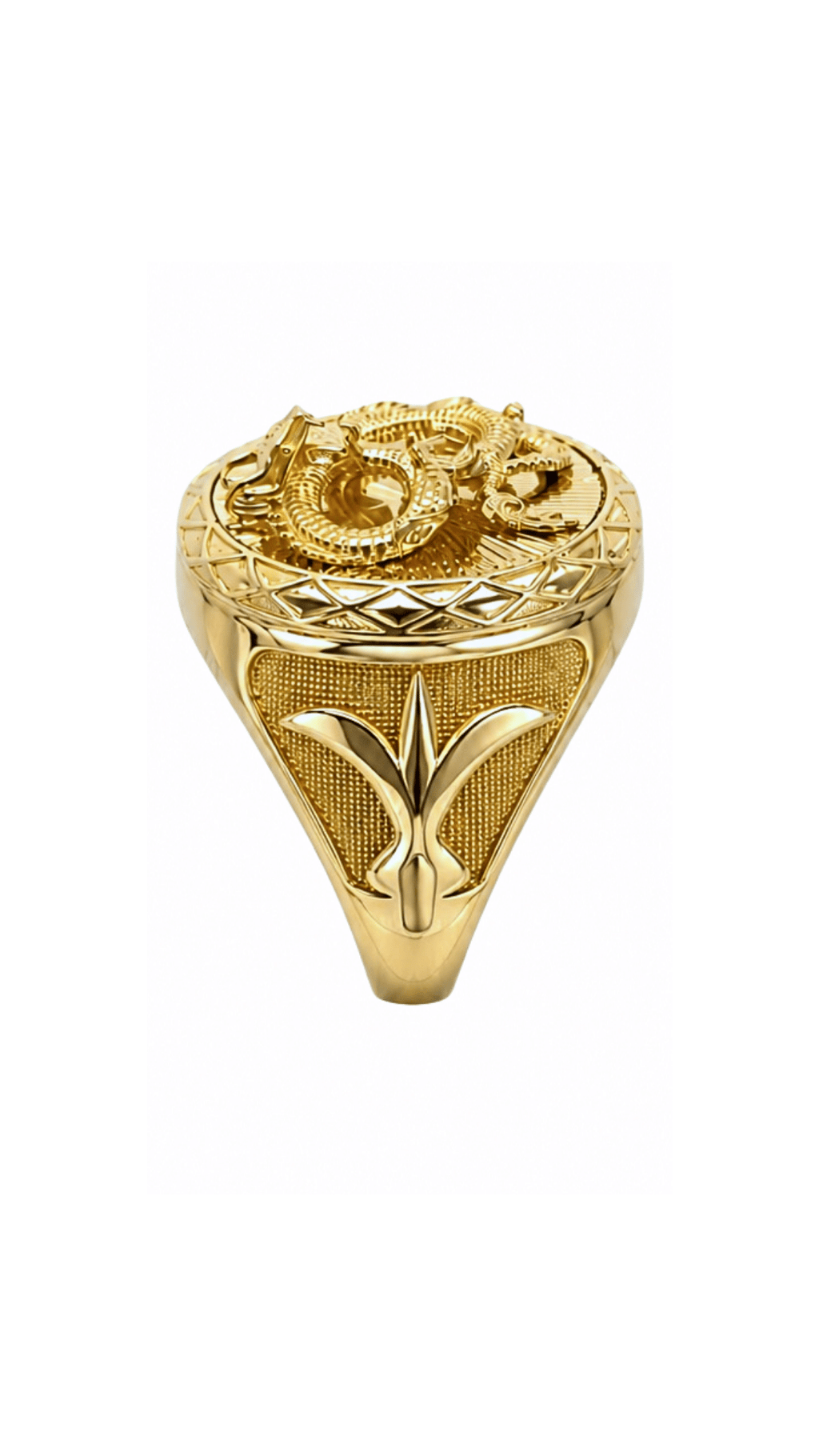 Serpent Sovereign Signet Ring 8.75"