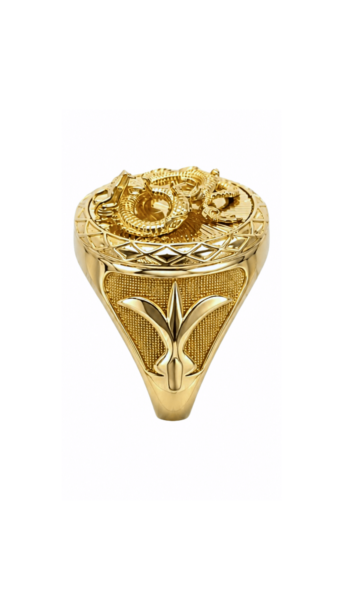 Serpent Sovereign Signet Ring 8.75"