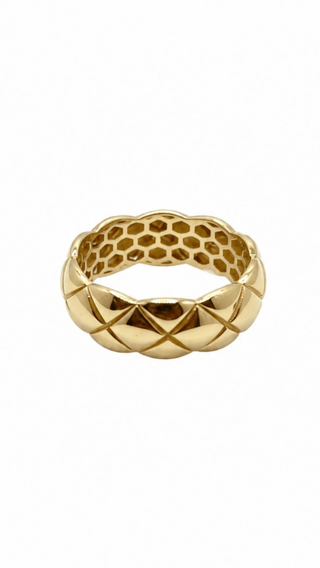 Quilted Honeycomb Ring 7"