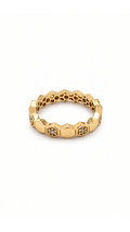 Honeycomb and Daises Ring - Size 6