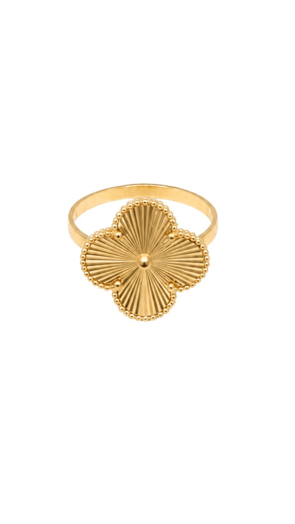 Four-Leaf Clover Ring 5.5"