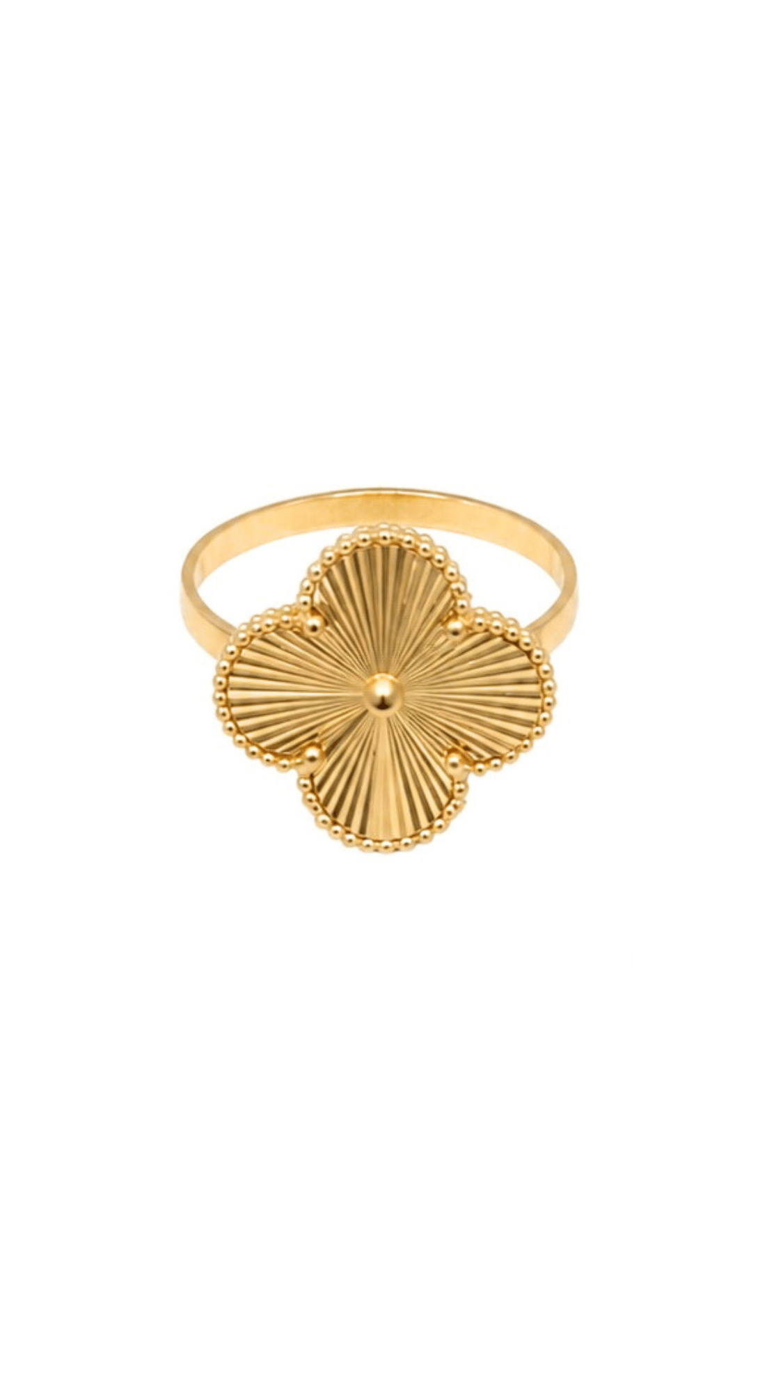 Four-Leaf Clover Ring 5.5"