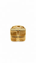 Square Patch Electroform Cocktail Ring