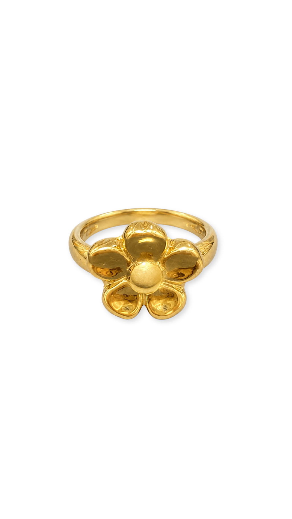 Hibiscus Flower Electroform Ring - Size 6.25